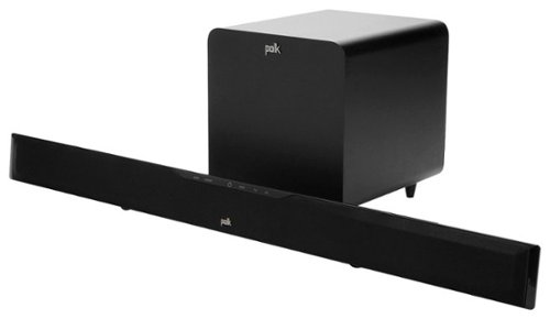  Polk Audio - SurroundBar 8-Channel Soundbar System with 8" Wireless Subwoofer - Black