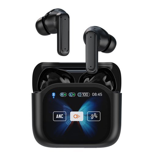 YONWAY - Bluetooth Translator Earphones with Real Time, LCD Touchscreen, and Wireless Noise-canceling Headphones for Travel-Front_Standard 