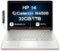 HP - Upgraded - 14 Laptop 14.0 HD (Intel Celeron N4500, 32GB DDR4, 1TB PCIe SSD, Intel UHD, Win 11 Pro) w/USB Hub - Pale Rose Gold Natural Silver-Front_Standard