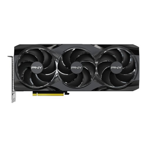 PNY - GeForce RTX 5080 16GB OC GDDR7 PCI Express 5.0 Graphics Card with Triple Fan - Black-Front_Standard 