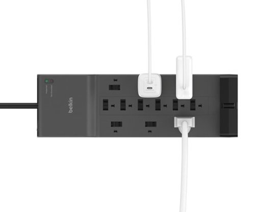 Belkin Surge Protector for Home/Office with 12 AC outlets, 8-foot cord, 3940 joules of surge protection, and a $300,000 CEW - Black HOW TO BUY