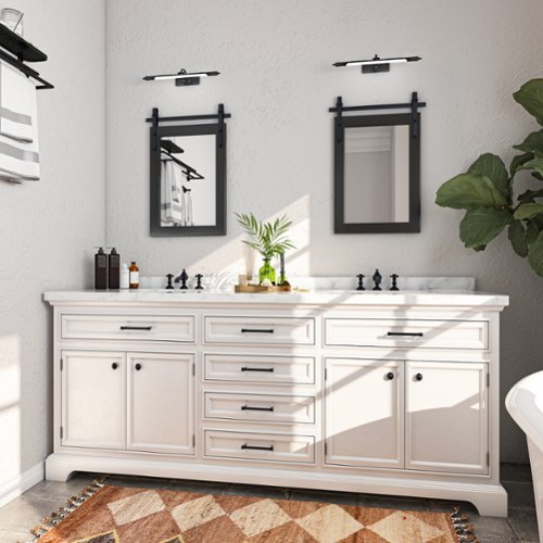 LOVMOR Rectangle Framed Wall Bathroom Vanity Mirror Accent Mirror - 18 x 26 - Black BUY IN EUROPE