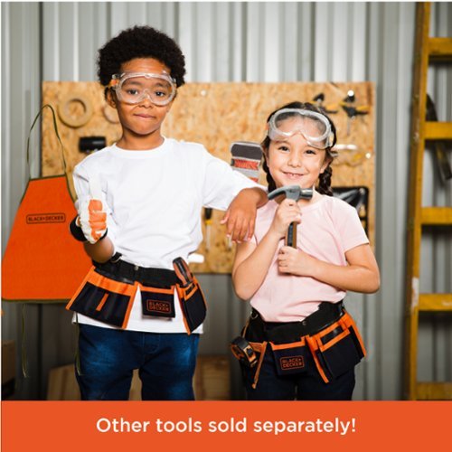 Black+Decker Black and Decker Pretend Play Toolset for kids, Looks like the real tools WORLDWIDE DELIVERY