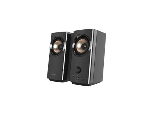 Creative Labs - Creative T60 2.0 Hi-Fi Speakers with USB-C, Bluetooth 5.0, Mic/Headset Ports, 60W Peak Power - Black-Front_Standard 