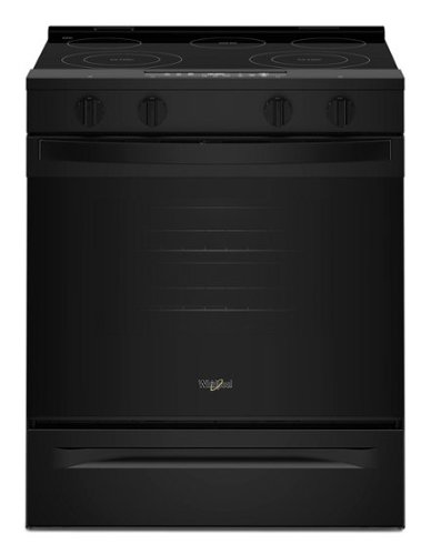 WHIRLPOOL - 5.3 CU. FT. SLIDE-IN ELECTRIC RANGE WITH NO PREHEAT AND SLOW COOK MODES - BLACK