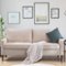 Bestier - 69 inch 3 Seater Linen Upholstered Loveseat Sofa with the Solid Wood Foot - Modern Style - Beige-Front_Standard 