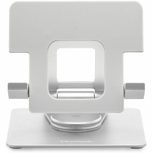 ViewSonic - LCD-STND-001 Portable Monitor Stand with 360 Swivel, Tilt and Height Adjustment - Aluminum