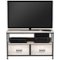 Sorbus - TV Stand Dresser with 2 Drawers - Television Riser Chest with Storage - Bedroom, Living Room, Closet, & Dorm - Rustic beige-Front_Standard