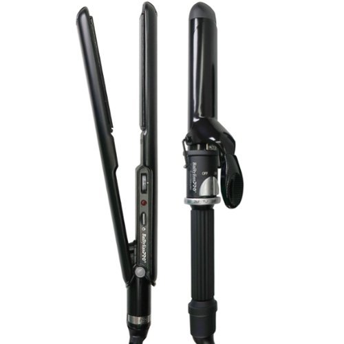 Babyliss - Pro Porcelain Ceramic Limited Edition Straightening Iron 1" and Spring Curling Iron 1¼" Styling Set #BPCPP6UC-Front_Standard 