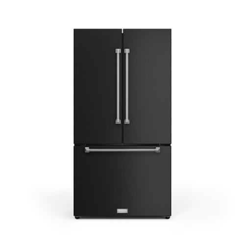 Gordon Ramsay Series by Thor Kitchen 20.3 Cu. Ft. Counter Depth Refrigerator with Stainless Steel Hardware - Black