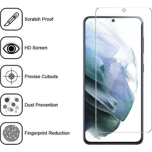 SaharaCase ZeroDamage Ultra Strong+ Tempered Glass Screen Protector for Samsung Galaxy S21 FE 5G - Clear GLOBAL SHIPPING