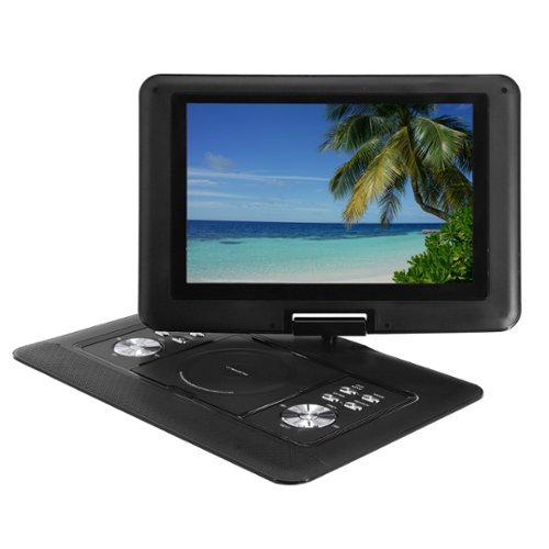 Trexonic 15.4 Inch Portable TV DVD Player with Swivel TFT LCD