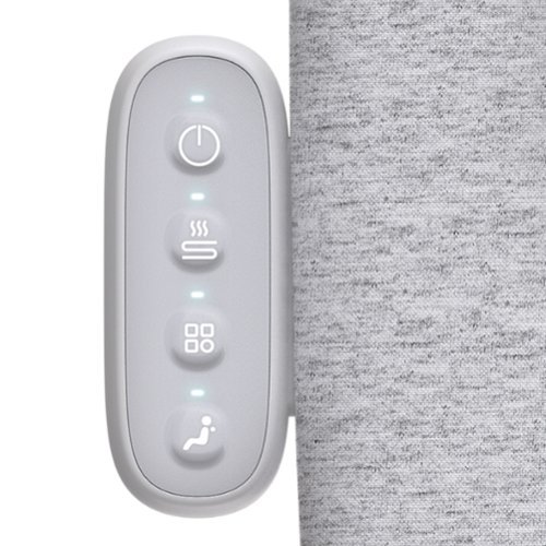 Homedics Slim Profile Modern Massage Cushion with Heat - Gray WORLDWIDE DELIVERY