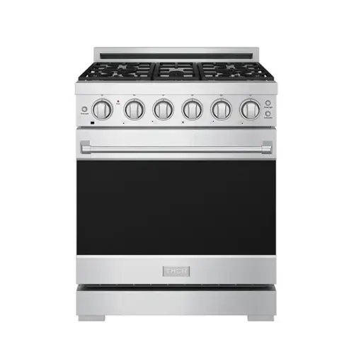 Front. Thor Kitchen - Gordon Ramsay Series by Thor Kitchen 4.55 Cu. Ft Freestanding Gas Range - Stainless Steel.