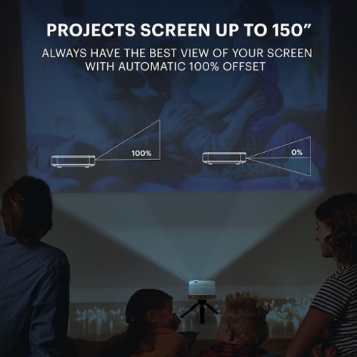 Kodak Luma 400 Portable HD Smart Pico Projector, Wi-Fi, Bluetooth, HDMI & USB Small Mini Home Theater System Up to 150” - White GLOBAL SHIPPING