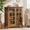 Simpli Home - Acadian 39 inch Wide Solid Wood Transitional Storage Cabinet - Light Golden Brown-Front_Standard