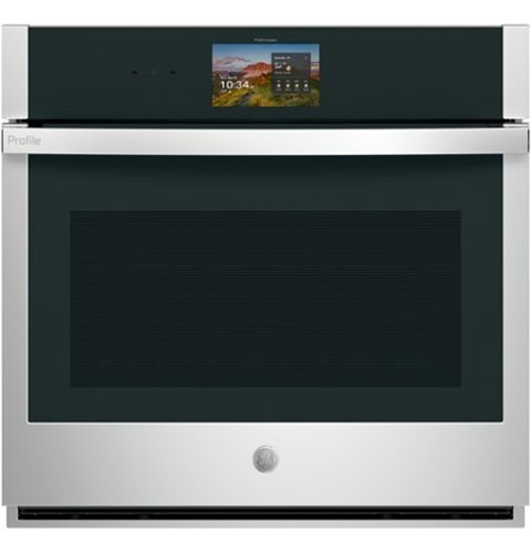 GE Profile - 30" Smart Built-In Single Electric Convection Wall Oven with In-Oven Camera and No Preheat Air Fry - Stainless Steel