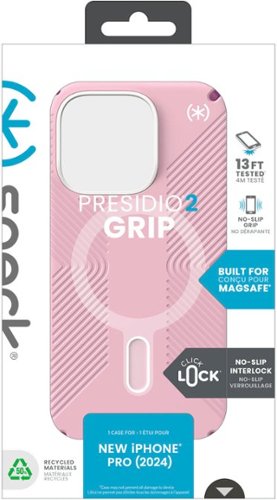 Speck Presidio2 Grip ClickLock Case with MagSafe for Apple iPhone 16 Pro - Wednesday Pink BUY IN AUSTRALIA