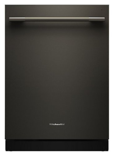KitchenAid - 24" Top Control Built-In Dishwasher with 360 Max Jets Third Rack and ProDry System, 44 dBA - Black Ore-Front_Standard 