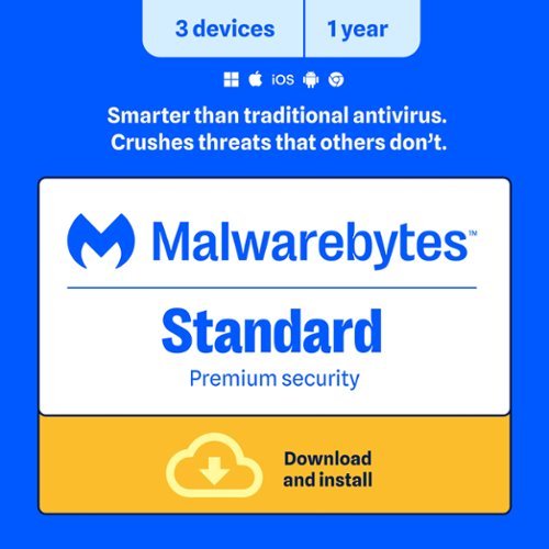  Malwarebytes - Premium (3-Devices, 1-Year) - Windows, Mac OS, Android, Apple iOS, Apple iPadOS [Digital]