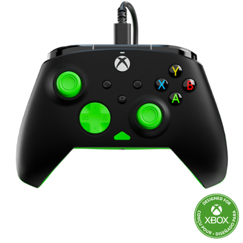 Turtle Beach - Rematch Core Wired Gaming Controller for Xbox Series X|S, Xbox One & Windows 10/11 PC - Black/Green