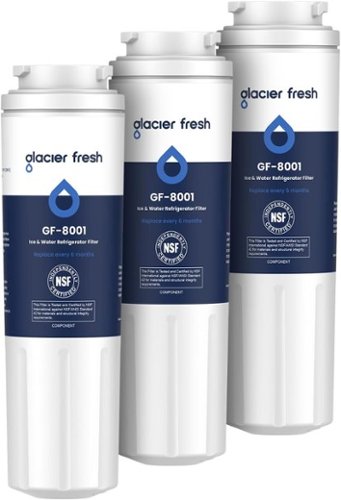 GLACIER FRESH - UKF8001 Compatible with Whirlpool Refrigerator Water Filter 4,EDR4RXD1,3 Pack-Front_Standard 