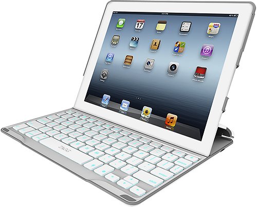 ZAGGkeys - PROfolio+ Keyboard Case for Apple® iPad® 2, iPad 3rd Generation and iPad with Retina - White