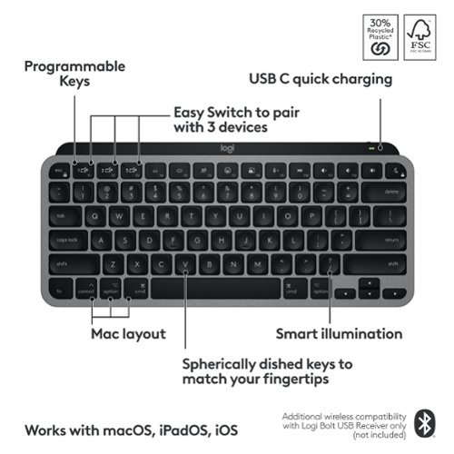Logitech MX Keys Mini TKL Wireless Bluetooth Scissor Mini MX Keys