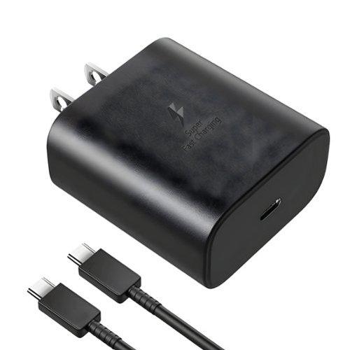 Kitcheniva - 45W USB-C Super Fast Wall Charger Cable 6Ft For Samsung Galaxy - Black-Front_Standard 
