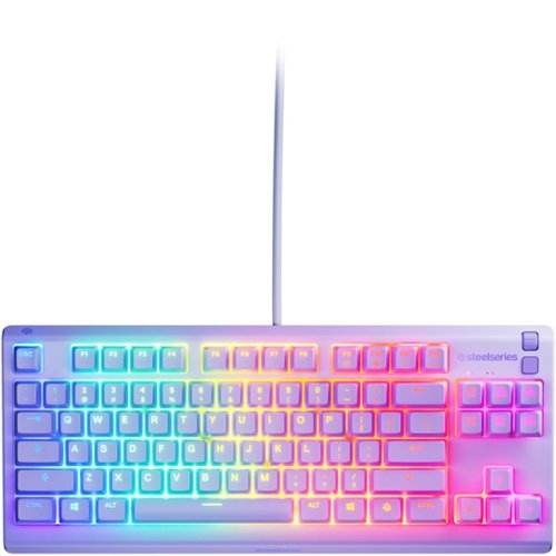 SteelSeries Apex 3 TKL Wired Membrane Whisper Quiet Switch Gaming Keyboard 8 zone RGB Backlighting - Lavender HOW TO BUY