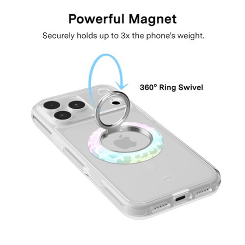 VELVET CAVIAR Magnetic Phone Ring & Stand - White Opal Leopard HOW TO BUY