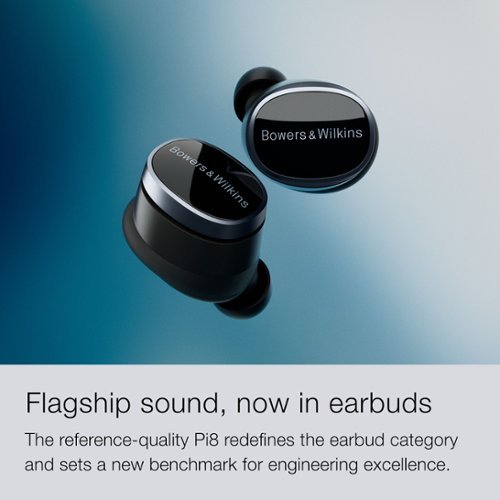Bowers & Wilkins Pi8 True Wireless Noise Cancelling In-Ear Earbuds - Dove White GLOBAL SHIPPING