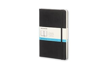 Moleskine - Classic Hard Cover Notebook, Dotted, 5" x 8.25", (892703XX) - Black