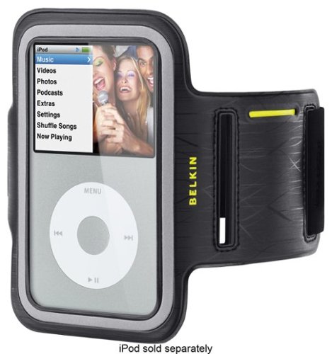  Belkin - Dual-Fit Armband for Apple® iPod® classic - Black