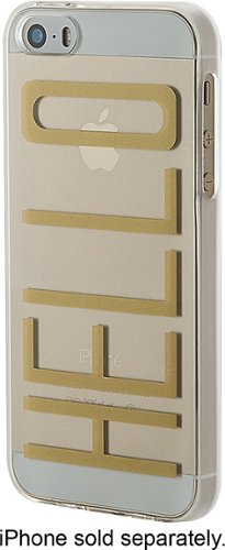  Dynex™ - Case for Apple® iPhone® SE, 5s and 5 - Gold/Clear