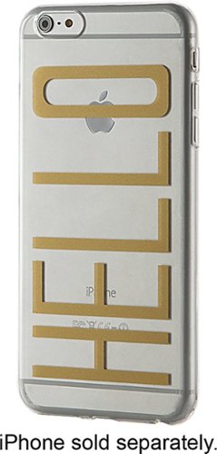  Dynex™ - Case for Apple® iPhone® 6 Plus - Gold/Clear