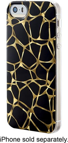  Dynex™ - Case for Apple® iPhone® SE, 5s and 5 - Black/Gold