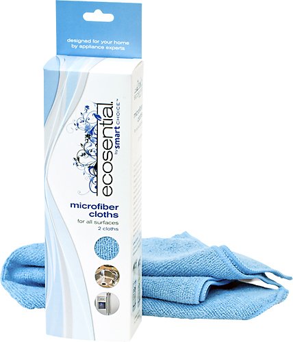 Ecosential - Microfiber Cleaning Cloths (2-Pack) - Blue
