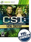  CSI: Crime Scene Investigation - Fatal Conspiracy — PRE-OWNED - Xbox 360
