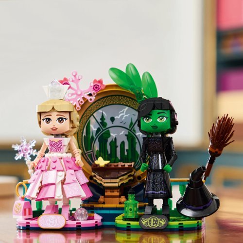 LEGO Wicked Elphaba & Glinda Figures Fantasy Playset, Kids Witch Toys 75682 HOW TO BUY