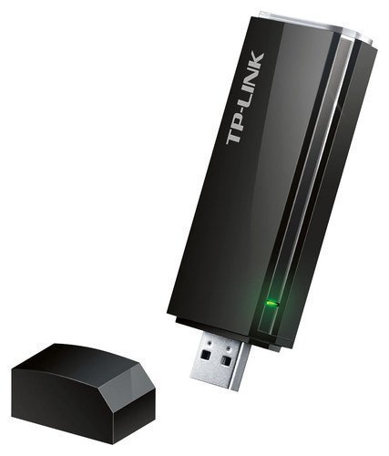  TP-Link - Wireless AC1200 Dual-Band USB Adapter - Black