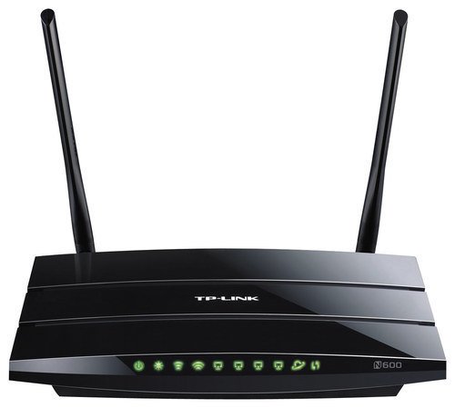  TP-Link - N600 Dual-Band Wi-Fi Router - Black