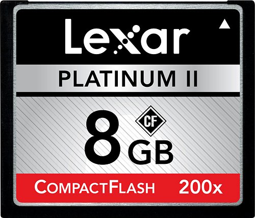  Lexar - Platinum II 8GB CompactFlash Memory Card