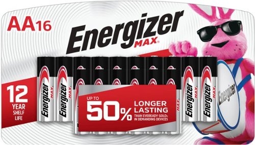 Energizer - MAX AA Batteries (16 Pack), Double A Alkaline Batteries