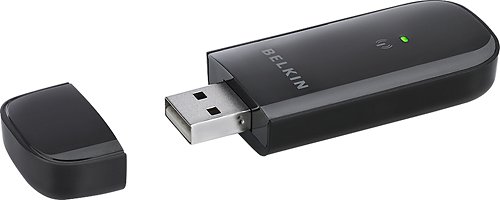  Belkin - Wireless-N USB Network Adapter - Black