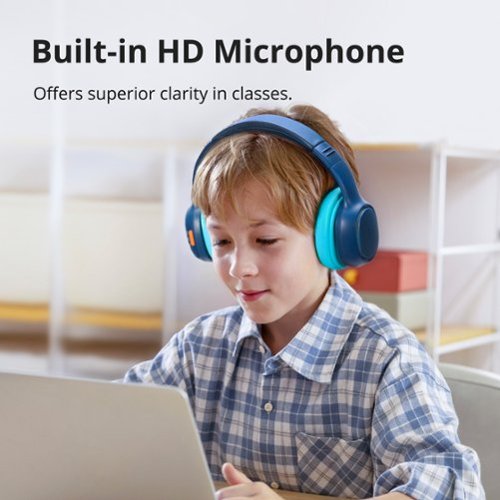 Tronsmart KH03 Active Noise Cancelling Wireless Headphones w/ 74/85/93dB Safe Volume, LED Lights, 70H Playtime for School Travel - Navy Blue BUY IN QATAR