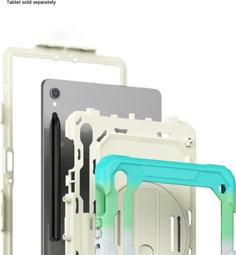 SaharaCase Raider Series Heavy Duty Case with Hand Strap for Samsung Galaxy Tab S10 Lite (2025), Tab S10 FE, S9 and S9 FE - Iridescent Blue SHOP ONLINE