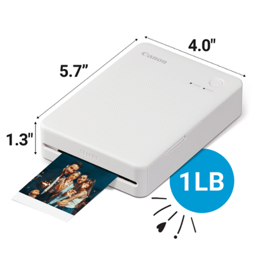 Canon SELPHY QX20 Wireless Compact Photo Printer White 6753C001