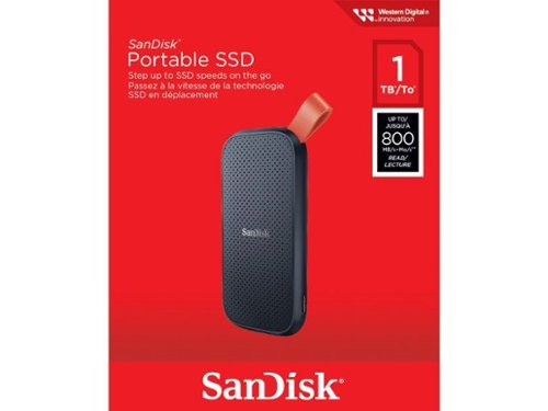 SanDisk - Portable SSD 1TB USB 3.2 Gen 2, USB-C SDSSDE30-1T00-G26-Front_Standard 