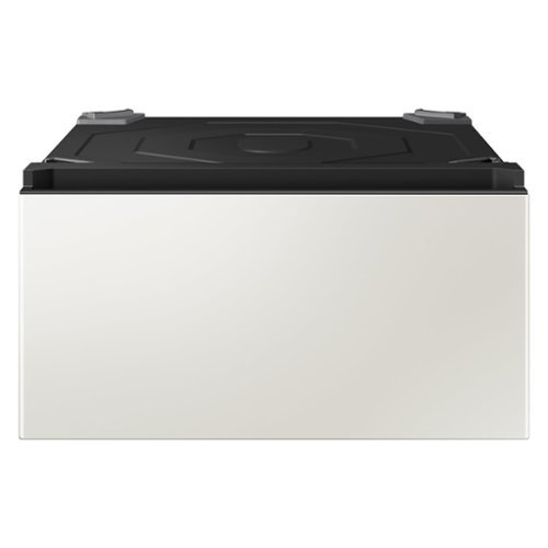 Samsung - Bespoke AI Laundry Combo Pedestal with Storage Drawer - Ivory